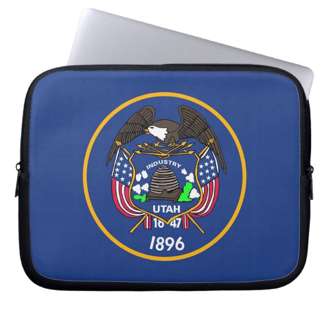 Utah Statlig flagga Laptop sleeve (Framsidan)