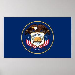 Utah statlig flagga poster