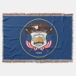 Utah Statlig flagga Print Patriotic Filt