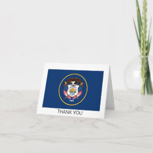 Utah Statlig flagga Tack Kort