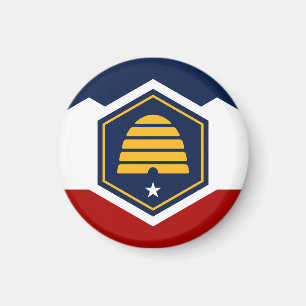 Utah Statlig flagga USA Magnet