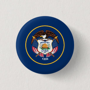Utah statsflagga knapp