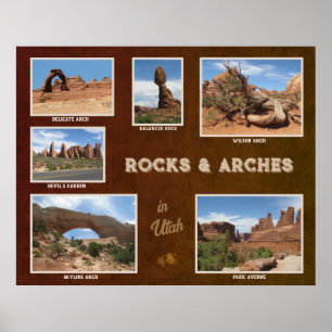 Utah: Sten & Arches Poster