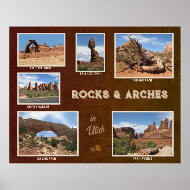 Utah: Sten & Arches Poster (Framsidan)