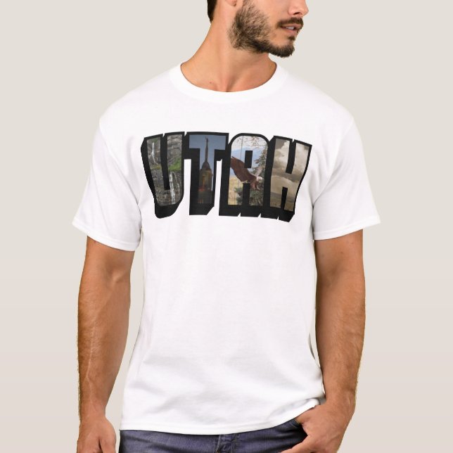 UTAH Stor Bokstav T-Shirt (Framsida)