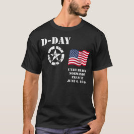 Utah strand, Normandy, frankrike, Juni 6, 1944 T-shirt