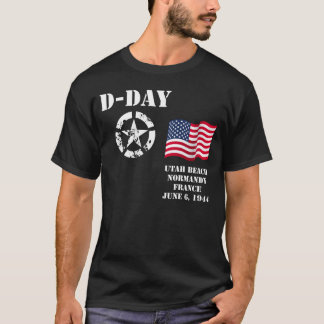 Utah strand, Normandy, frankrike, Juni 6, 1944 T-shirt