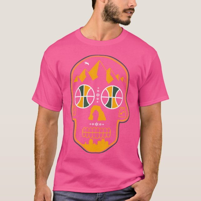 Utah Sugar Skull T Shirt (Framsida)
