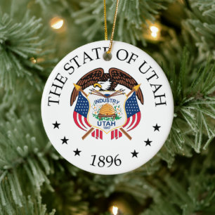 Utah-tecken Julgransprydnad Keramik