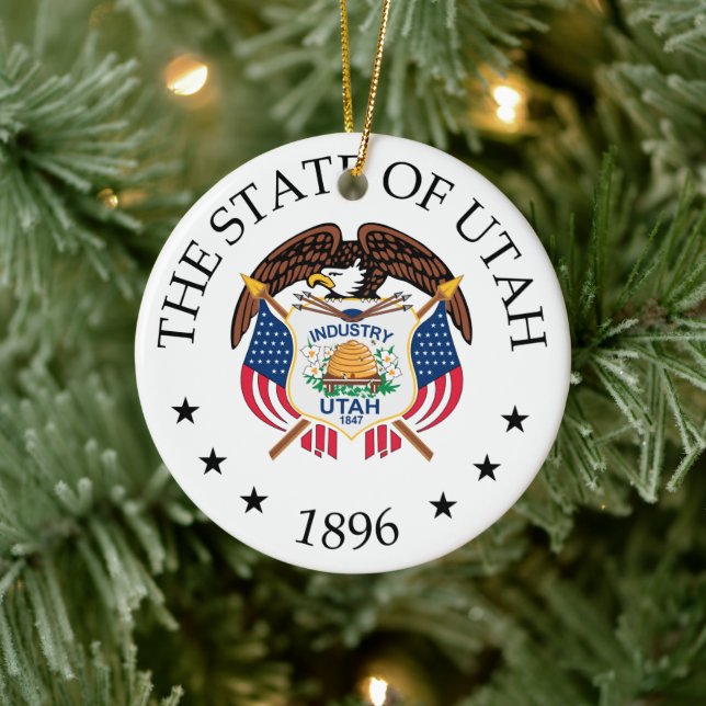 Utah-tecken Julgransprydnad Keramik (Träd)