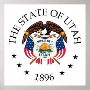 Utah-tecken Poster