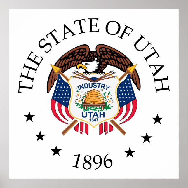 Utah-tecken Poster (Framsidan)