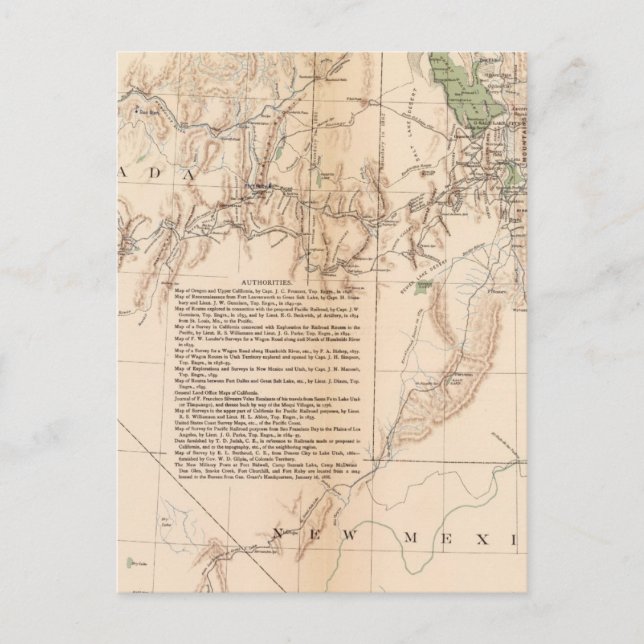 Utah Terr & Mil Dept Vykort (Framsida)