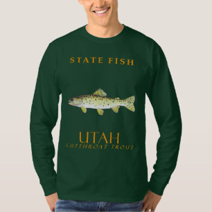 Utah Territory Fish Bonneville Cutmynningtrout T Shirt