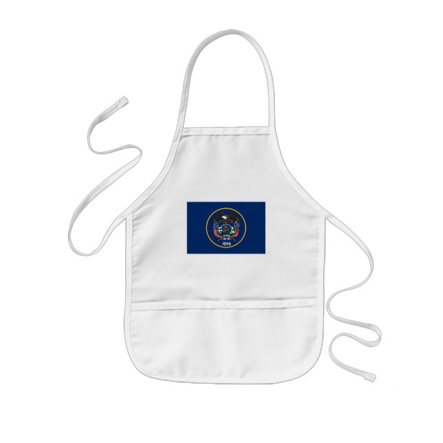 Utah: The Beehive State US Flagga, Industri Barnförkläde (Framsidan)