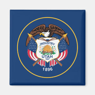Utah: The Beehive State USA:s flagga, industri Magnet