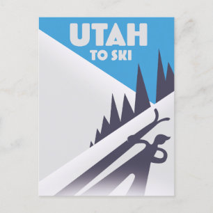 Utah till Ski Helg Vykort