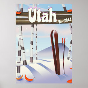Utah till skidan! poster