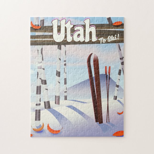 Utah till skidan! pussel (Vertikal)