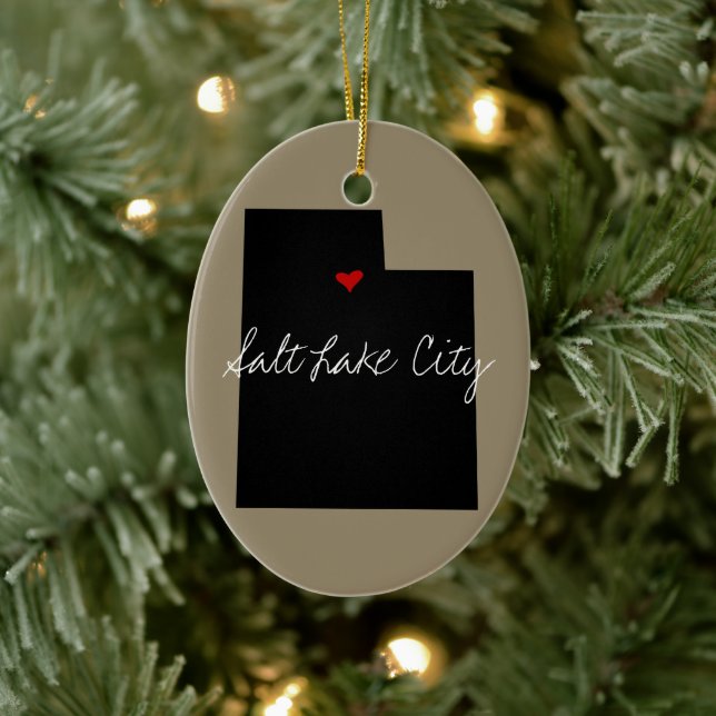 Utah Town Julgransprydnad Keramik (Träd)