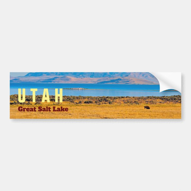 UTAH Underbara staten Sjö Bildekal (Framsidan)