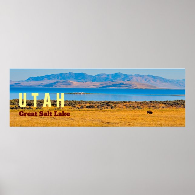 UTAH Underbara staten Sjö Poster (Framsidan)