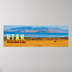 UTAH Underbarare salthalten i Sjö Poster
