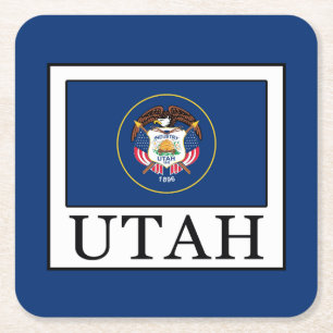 Utah Underlägg Papper Kvadrat