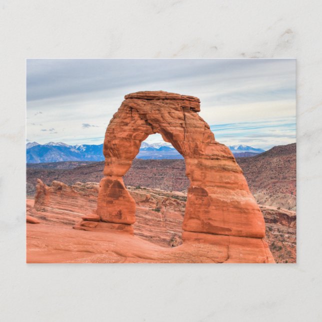 Utah, USA. Delicate Arch in Arches National Park. Vykort (Framsida)