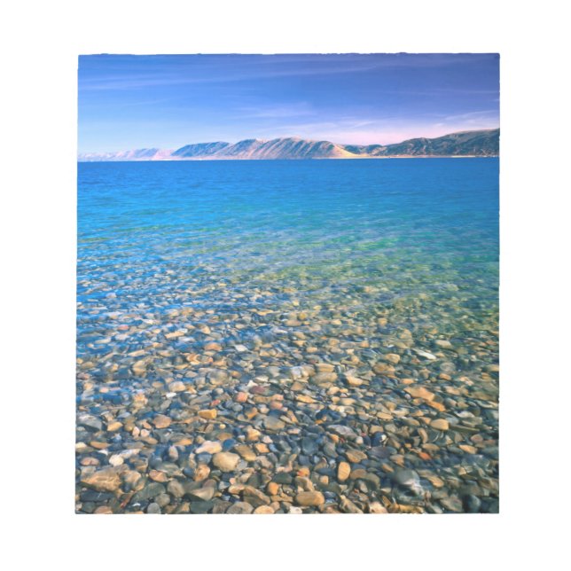 UTAH. USA. Klart vatten i Bear Lake avslöjar Anteckningsblock (Framsida)