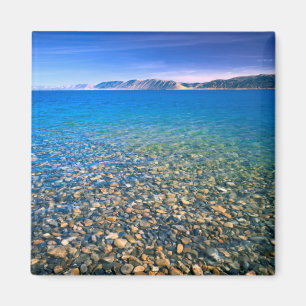 UTAH. USA. Klart vatten i Bear Lake avslöjar Magnet