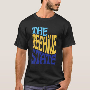 Utah ut USA State Shape Motto T Shirt