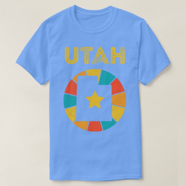 Utah Vintage Distress Souvenir 1 T Shirt (Design framsida)