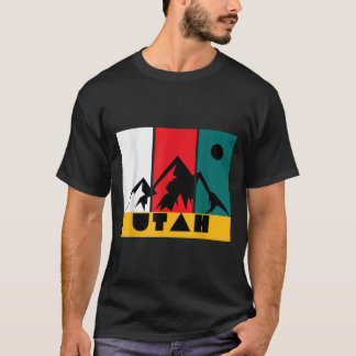 Utah Vintage Logotyp - Park City Utah - Retro Skii T Shirt