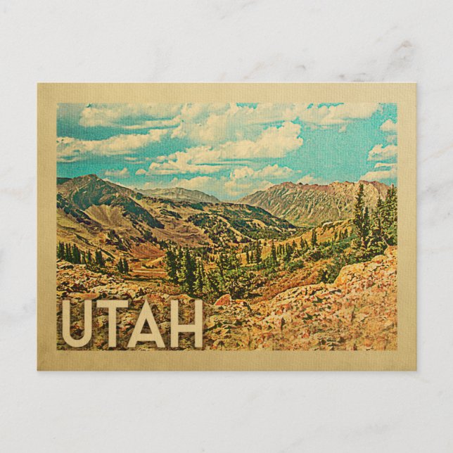 Utah Vintage resor Postcards Vykort (Framsida)