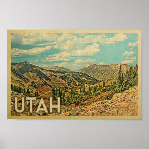 Utah Vintage resor Poster