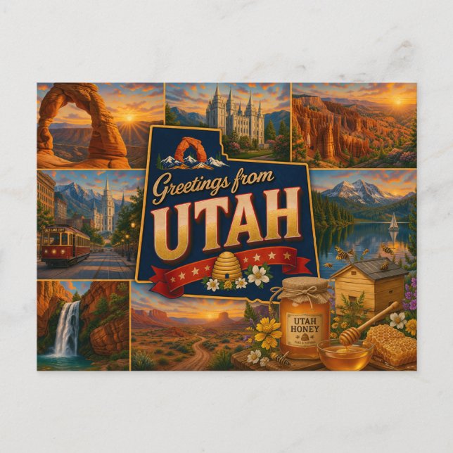 Utah vykort (Framsida)