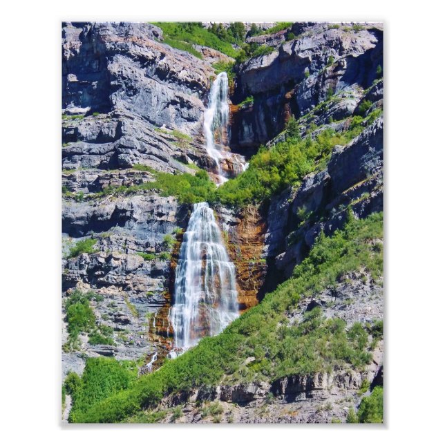 Utah Waterfall #1a - Frambart foto (Framsidan)