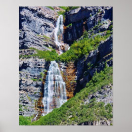 Utah Waterfall #1a- Poster (välj storlekt)