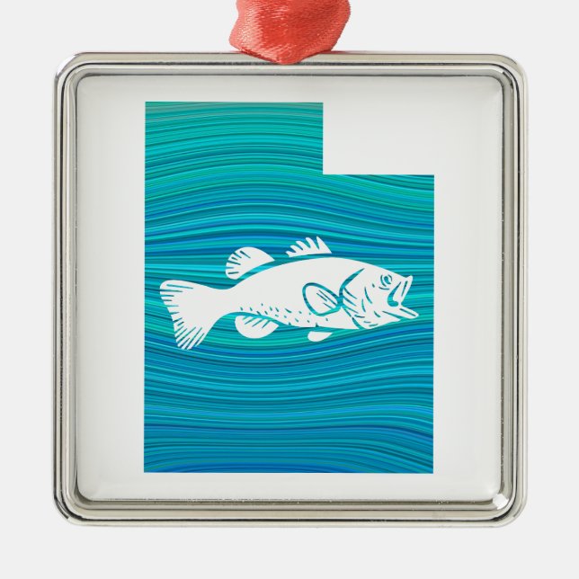 Utah Wave Fishing Julgransprydnad Metall (Framsidan)