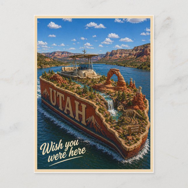 Utah | Wish You Were Here | Statserie Vykort (Framsida)