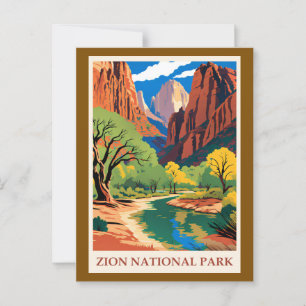 Utah - Zion National Park Vykort