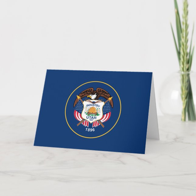 Utahn Flagga, Flagga Utah Kort (Framsida)