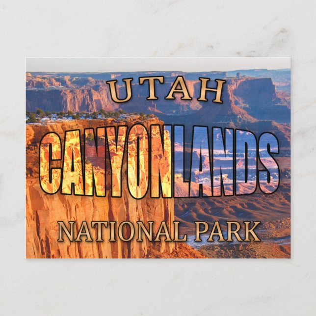 Utah's Canyonlands nationalpark Postcard Vykort (Framsida)