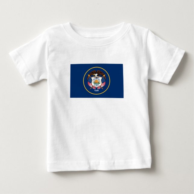 Utahs delstatsflagga t shirt (Framsida)