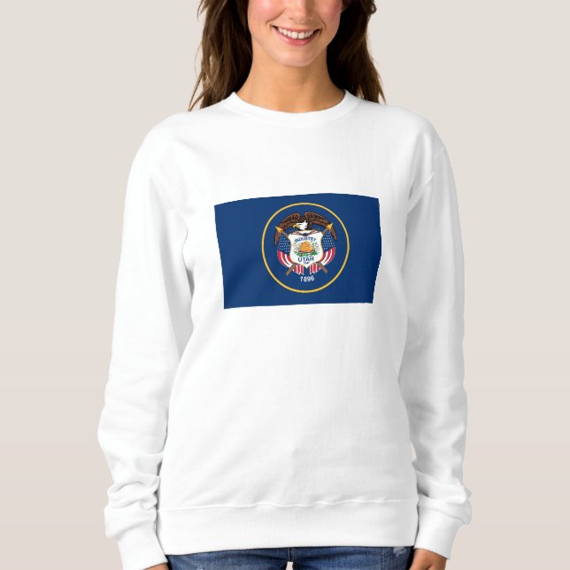 Utahs delstatsflagga t shirt (Framsida)