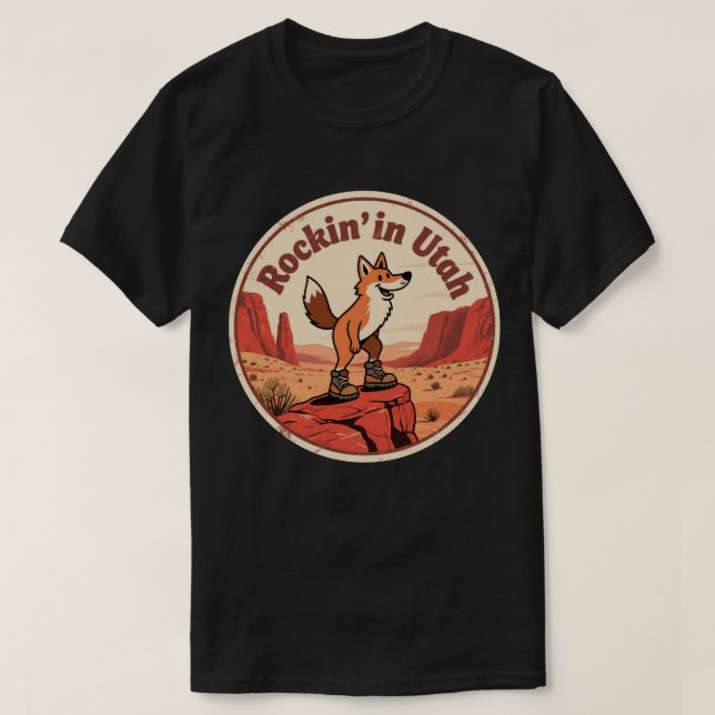 Utahs Mighty 5 - Nationalparker present  T Shirt (Design framsida)