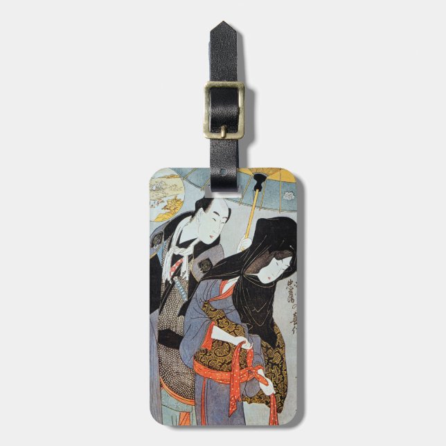 Utamaro: Älskare 1797 Bagagebricka (Vertikal Framsida)