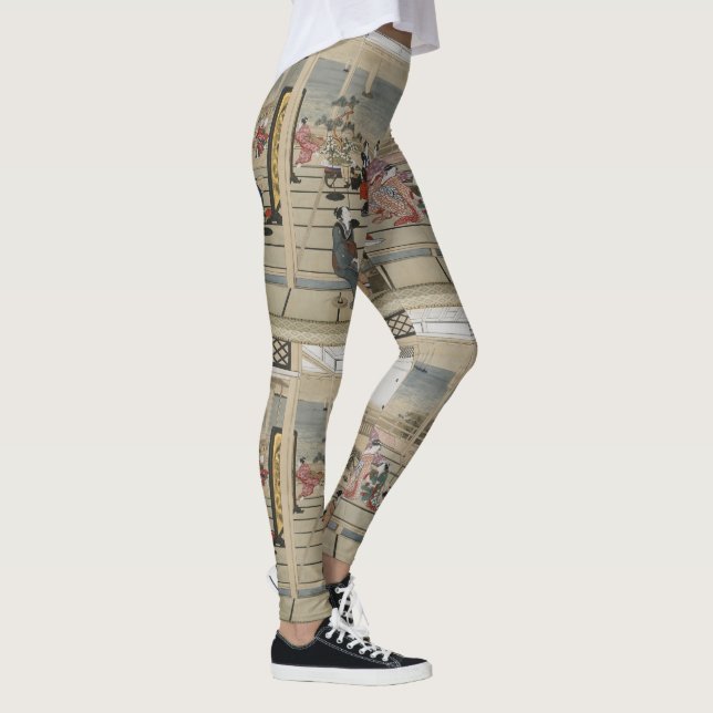 Utamaros japanska konstverk leggings (Höger)