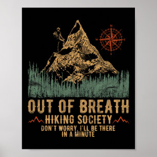 Utan Andan Vandrarförening Rolig Bergsklättrare Poster